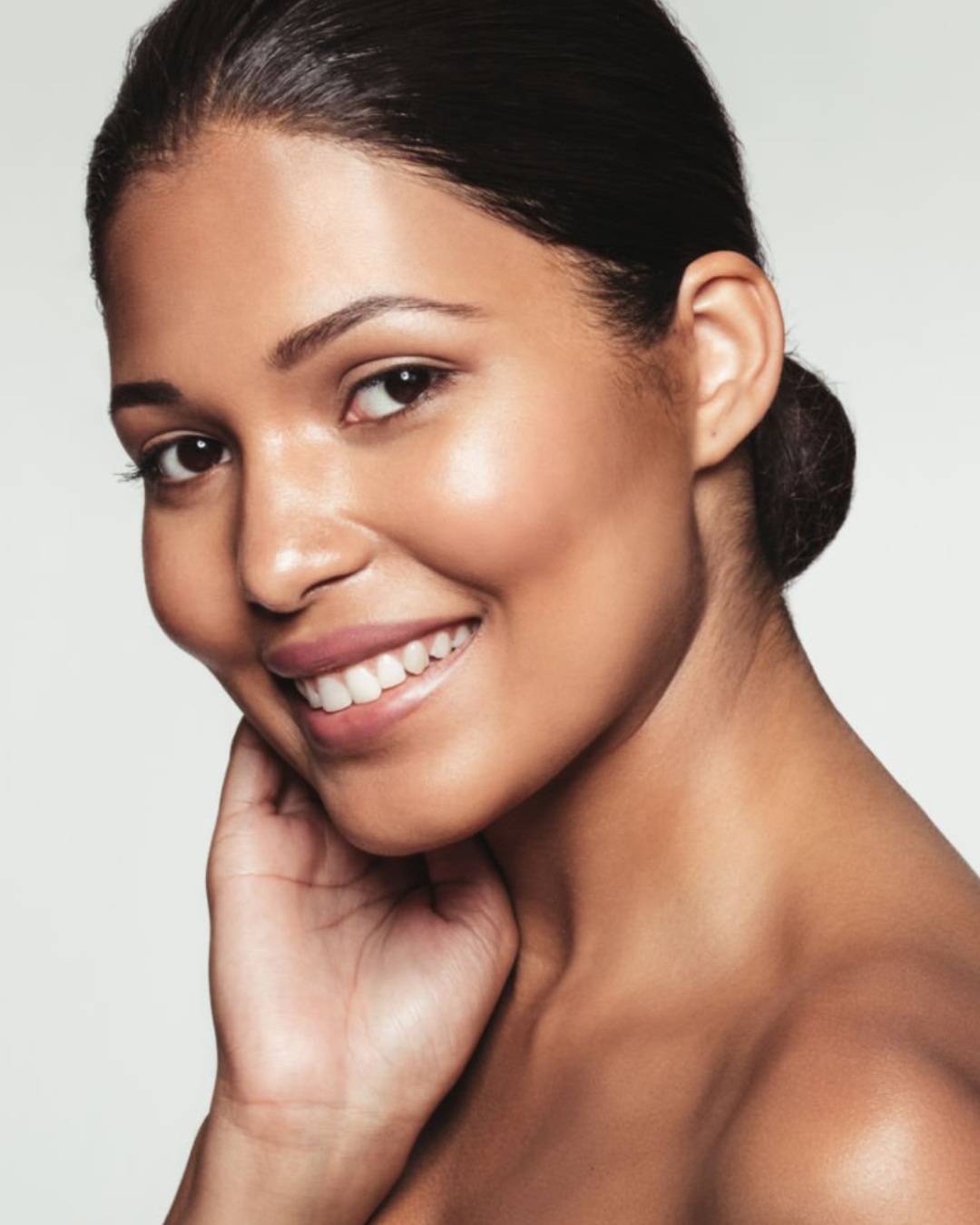 Woman with a radiant smile